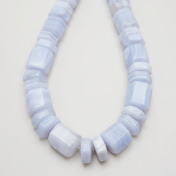 Jay King Blue Lace Agate Necklace - Picture 2 of 5